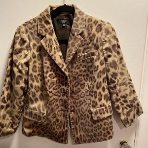 Talbots Leopard Blazer